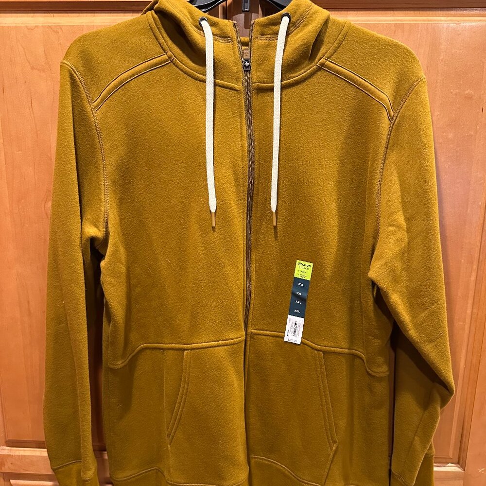 New Mustard XXL zip up sweatshirt Hoodie